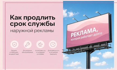 Как продлить срок службы наружной рекламы в  Клине