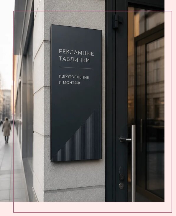 Рекламные таблички в Клине по цене от 4610 р. | Аванза-Кли