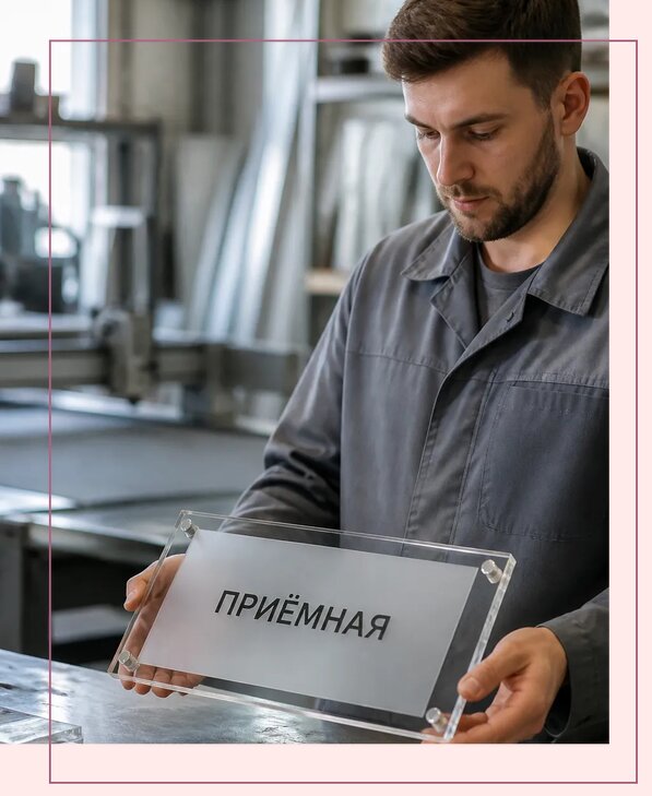 Таблички из оргстекла на заказ в Клине от 3996 р. | Аванза-Кли